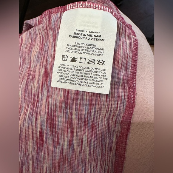 Nike PRO Space Dye High Neck Cropped Tank Top MSRP $40 Pink Glaze Size L NWOT - Picture 5 of 5